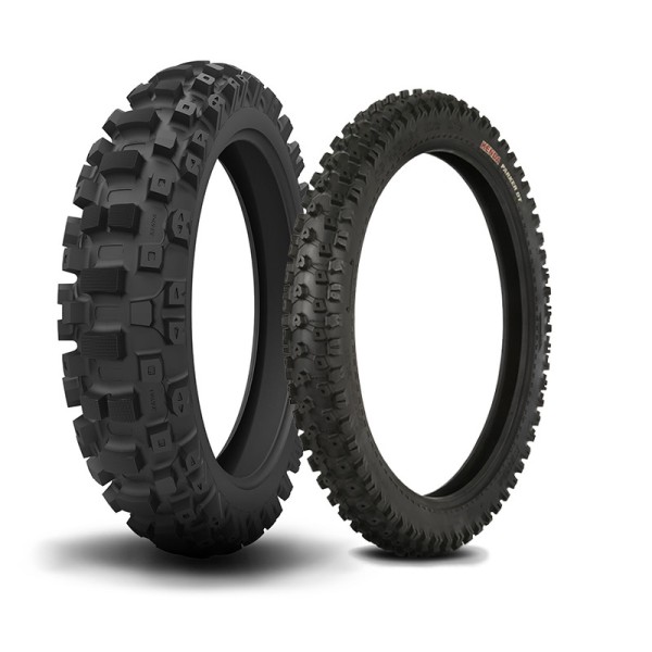 Train de pneus KENDA Mini Cross (Avant CARLSBAD 60/100-14 + Arrière WASHOUGAL II 80/100-12)