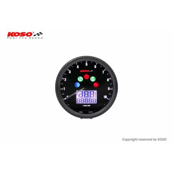Compteur multifonctions KOSO Neo Retro 64mm TNT noir