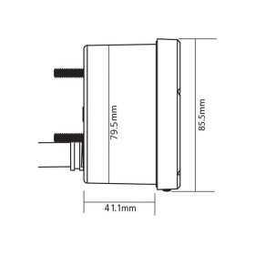 Compteur de vitesse KOSO D75 noir