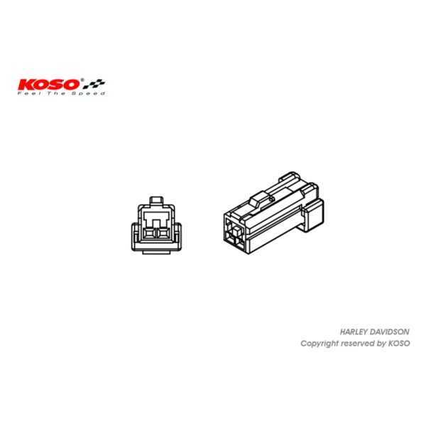 Adaptateur clignotant KOSO Harley Davidson