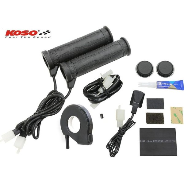 Poignées chauffantes KOSO Standard avec pouce chauffant