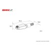 Clignotant Led KOSO Gw-01 L'Unite - Noir