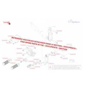 Commandes reculées fixes LIGHTECH sélection standard noir Aprilia RSV4/Tuono V4