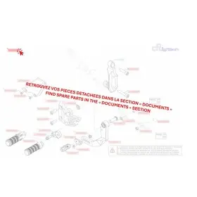 Commandes reculées fixes LIGHTECH sélection standard noir Aprilia RSV4