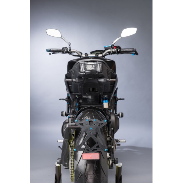 Support de plaque LIGHTECH noir Yamaha MT-09