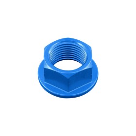 Écrou d'axe de bras oscillant/de roue arrière LIGHTECH M18x1,5 alu cobalt