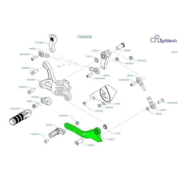 Ensemble du levier de marche arrière LIGHTECH