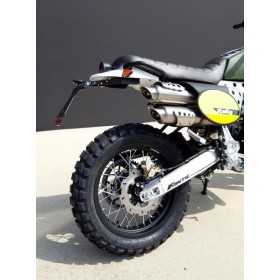 Support de plaque LIGHTECH réglable noir - Fantic Caballero Scrambler/Rally
