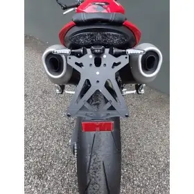 Support de plaque LIGHTECH réglable noir Triumph Speed Triple 1050