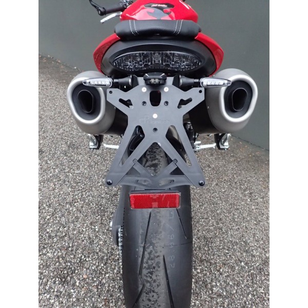 Support de plaque LIGHTECH réglable noir Triumph Speed Triple 1050