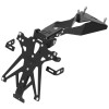 Support de plaque LIGHTECH réglable noir - Aprilia