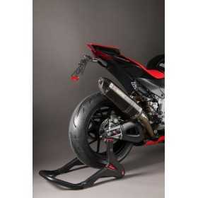 Support de plaque LIGHTECH réglable noir - Aprilia