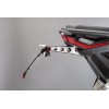 Support de plaque réglable LIGHTECH noir Honda X-Adv