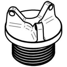 Bouchon de carter d'huile LIGHTECH 3 trous cobalt M24 x 3