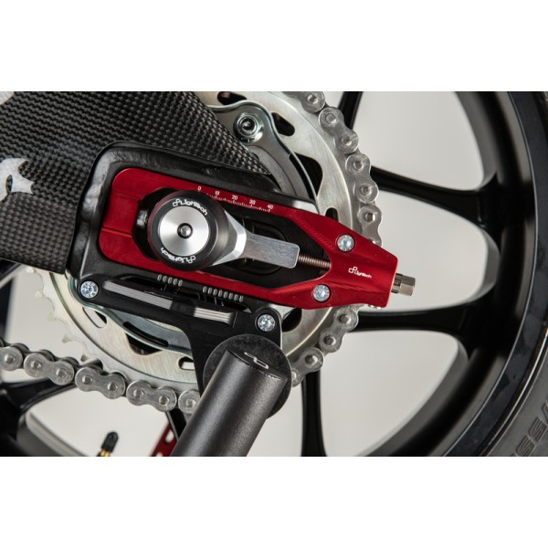Tendeur de chaine LIGHTECH rouge Yamaha YZF-R1/R1M