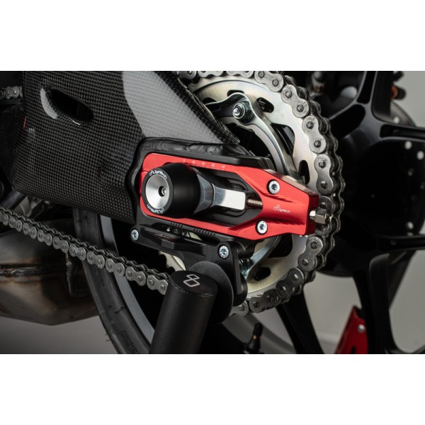 Tendeur de chaine LIGHTECH rouge Yamaha YZF-R1/R1M