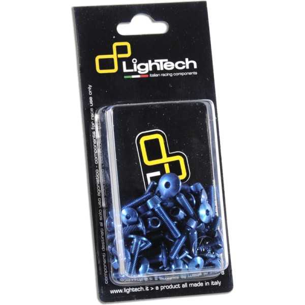 Kit vis de cadre LIGHTECH ergal bleu - Triumph Speed Triple 765R / RS