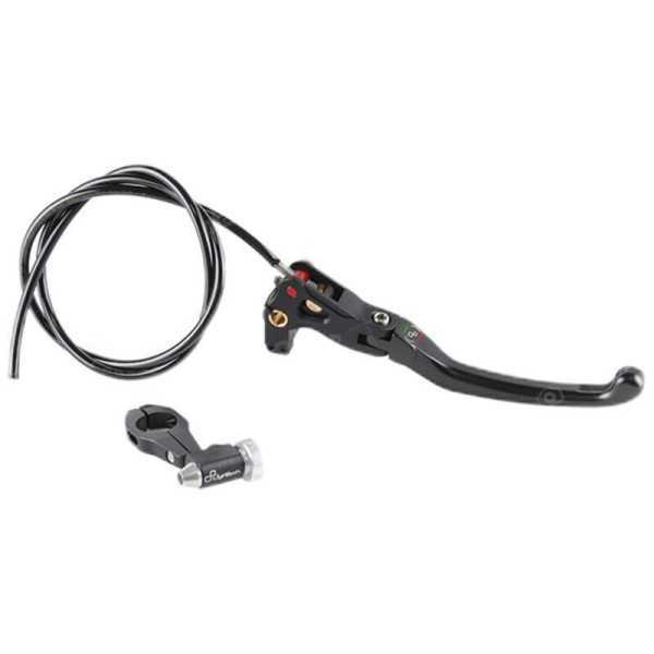 Levier de frein complet LIGHTECH Rabatable type J, extension réglage à gauche - LEVS009J - LEVS009J