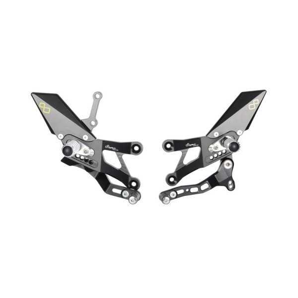 Commandes reculées fixe LIGHTECH sélection inversée noir Yamaha R3
