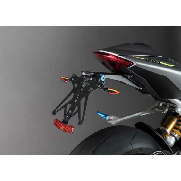 Kit support de plaque LIGHTECH noir - Triumph Speed Triple RS1200