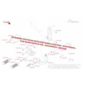 Commande reculées fixes LIGHTECH sélection standard Yamaha Mt-07