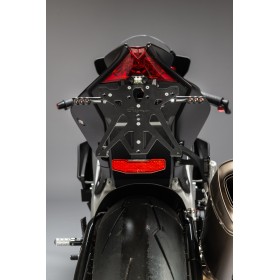 Support de plaque LIGHTECH réglable noir Aprilia RSV4