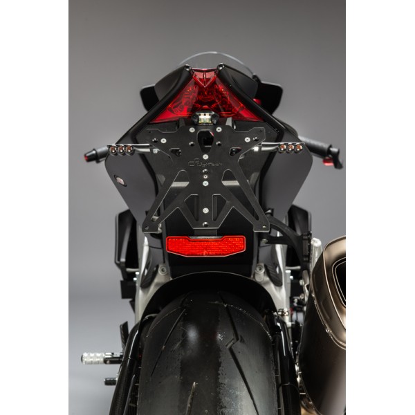 Support de plaque LIGHTECH réglable noir Aprilia RSV4