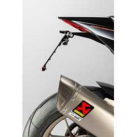 Support de plaque LIGHTECH réglable noir Aprilia RSV4