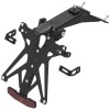 Support de plaque LIGHTECH réglable noir Aprilia RSV4