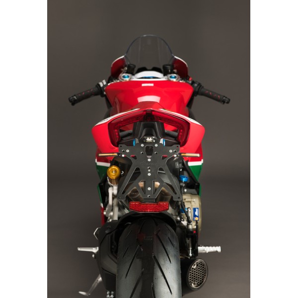 Kit support de plaque réglable LIGHTECH noir Ducati Panigale V4