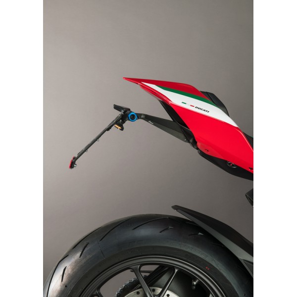 Kit support de plaque réglable LIGHTECH noir Ducati Panigale V4