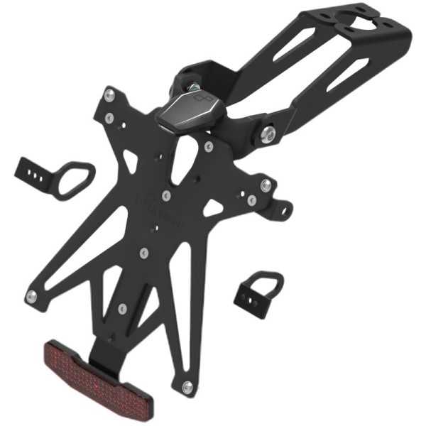 Support de plaque LIGHTECH réglable noir Yamaha R6