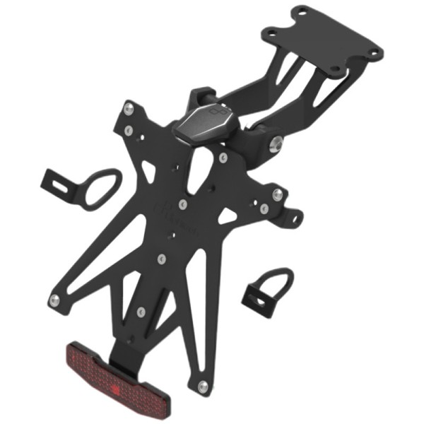Support de plaque LIGHTECH réglable noir Yamaha MT-07