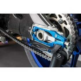 Protections fourche et bras oscillant (axe de roue) LIGHTECH rouge Yamaha R1 - ARYA107ROS