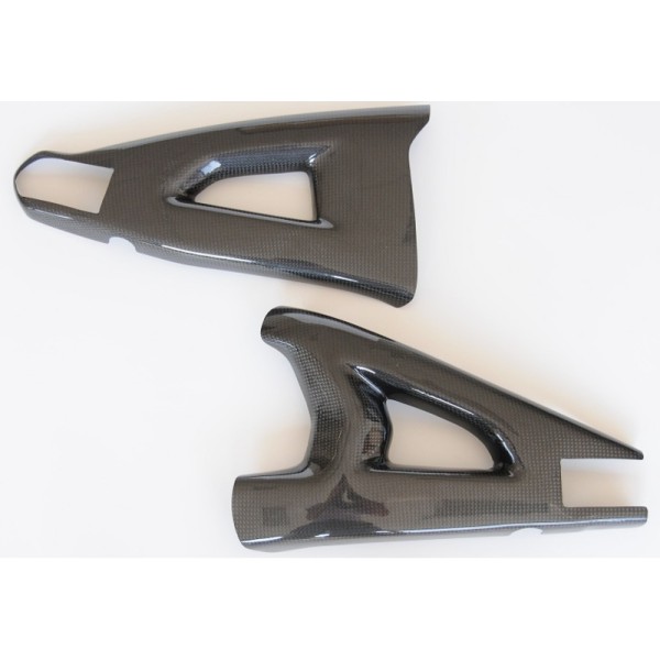 Carter de bras oscillant LIGHTECH carbone brillant Kawasaki Zx10R