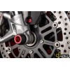 Protections fourche et bras oscillant (axe de roue) LIGHTECH rouge Ducati Streetfighter - ARDU107ROS