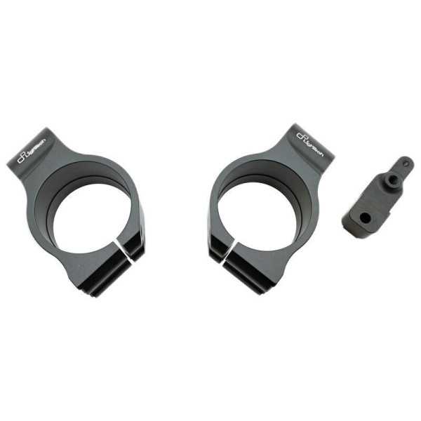 Bracelets de guidon LIGHTECH Ø53mm hauteur +0mm déport +40mm/10°