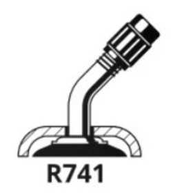 Chambre à air MICHELIN SCOOTER (8B 1 VALVE 741) 3.50-8 , 4.00-8