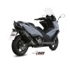 Silencieux MIVV Speed Edge Black inox noir/casquette carbone Kymco AK 550