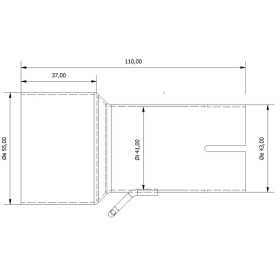 Tube de raccordement MIVV 55 > 41 mm