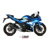 Silencieux MIVV Suono Black inox noir/casquette carbone Suzuki GSX-R250