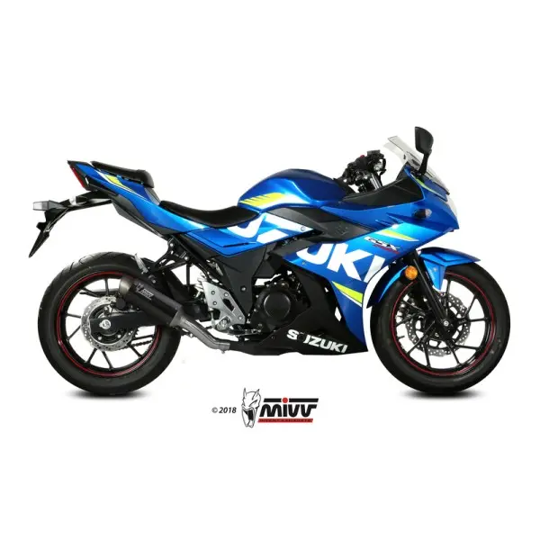 Silencieux MIVV GP Pro carbone/casquette inox Suzuki GSX250R