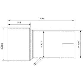 Tube de raccordement MIVV 55 > 44 mm