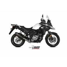 Silencieux MIVV Oval carbone/casquette carbone Suzuki DL650 V-Strom