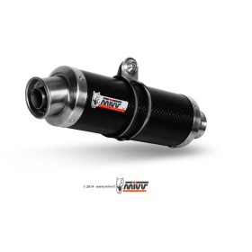 Silencieux MIVV GP inox brossé noir Kawasaki Z750