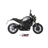 Silencieux MIVV X-M1 inox brossé noir/casquette inox - Benelli Leoncino 800