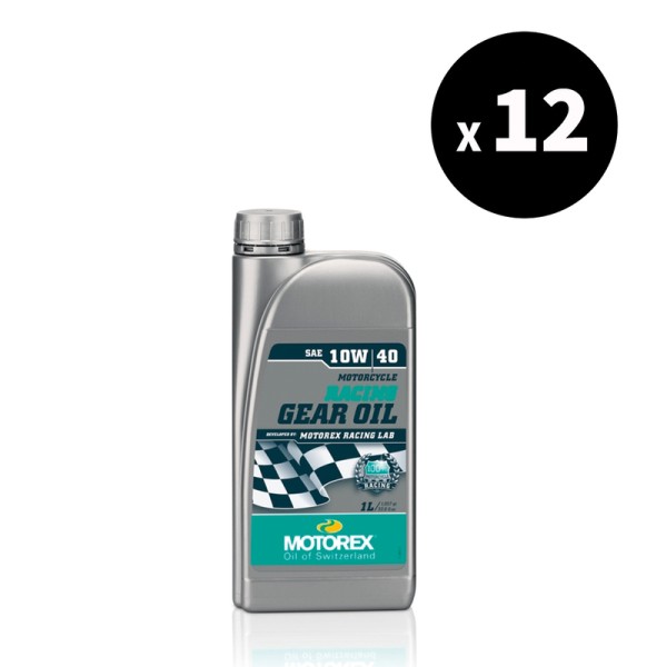 Huile de boîte de vitesse MOTOREX Racing Gear Oil - 10W40 1L x12