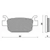 Plaquettes de frein NEWFREN Scooter organique - .FD.0401 BKS