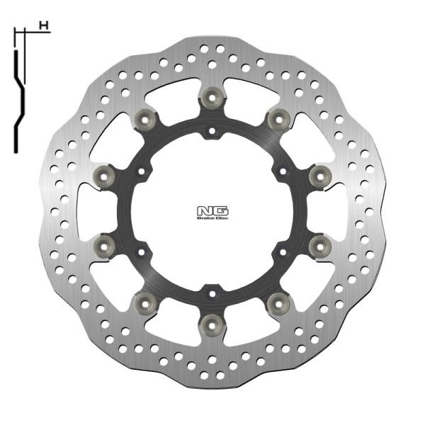 Disque de frein NG BRAKE DISC Pétale Flottant - 1224XG