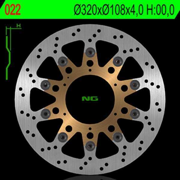 Disque de frein NG BRAKE DISC flottant - 022